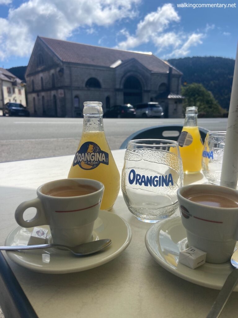 Day 12: Pontarlier to Lausanne - orangina and coffee