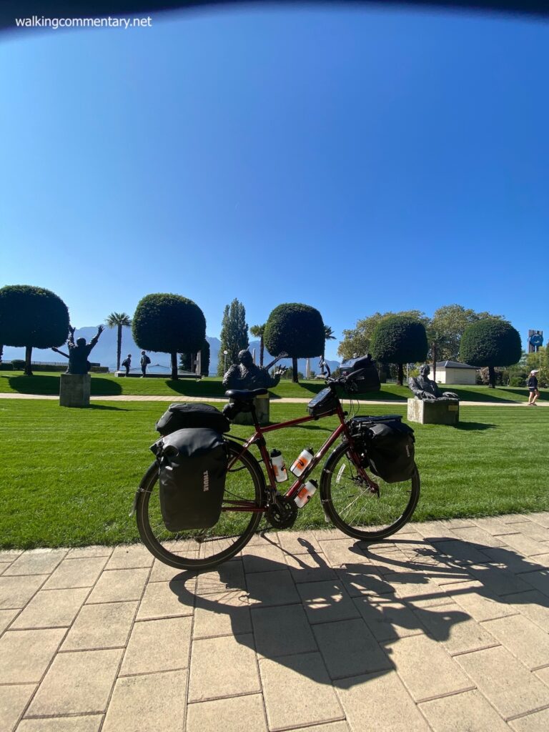bike in a beautiful park