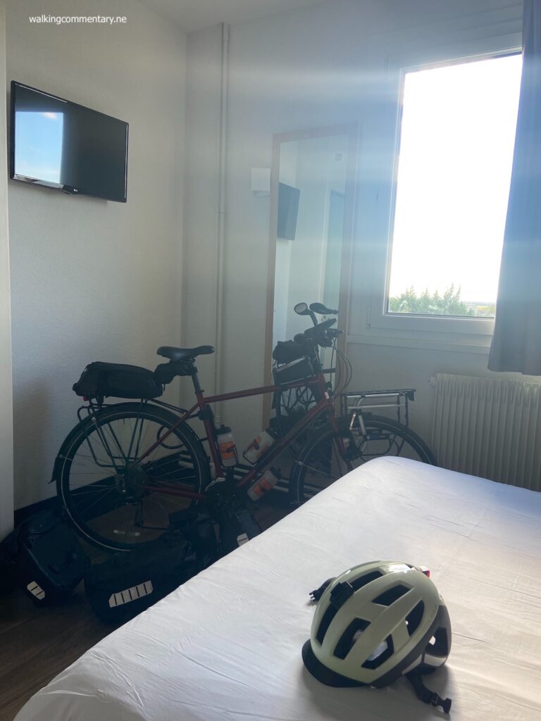 Day 8: Reminiscence - bike inside the hotel room