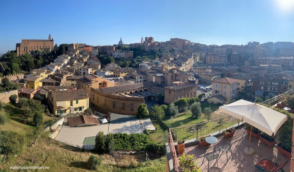 Day 25: Pilgrimage to Siena - panorama of the village