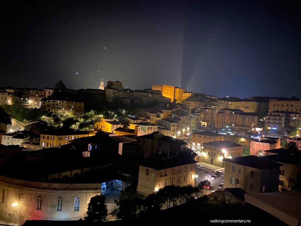 Night vista of the city