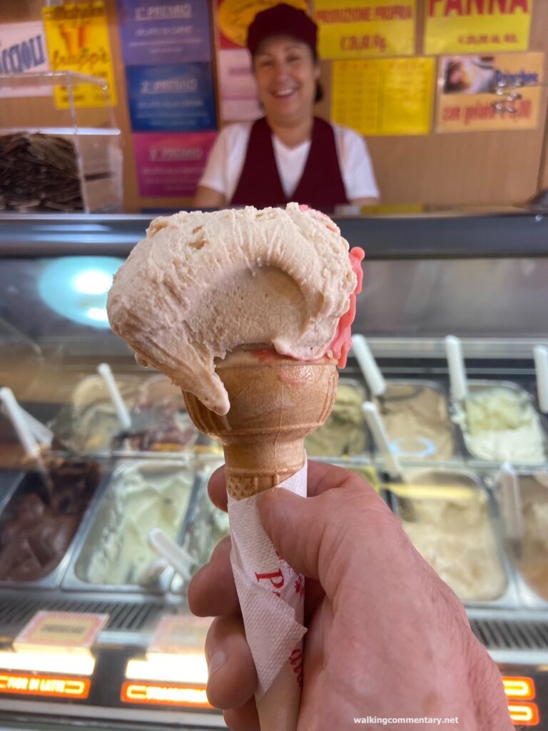 ice cream cone in a shop